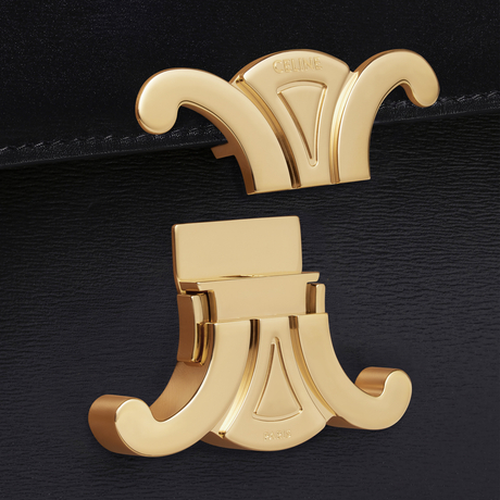 CLASSIQUE TRIOMPHE BAG IN SHINY CALFSKIN BLACK